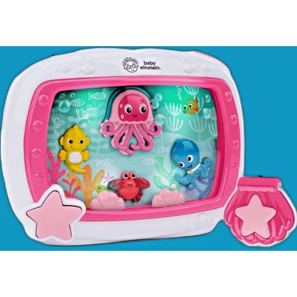 Baby Einstein Sea Dreams Soother Pink Crib Sound Machine Remote NWT